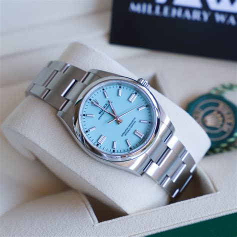 blue face rolex|Rolex tiffany blue face.